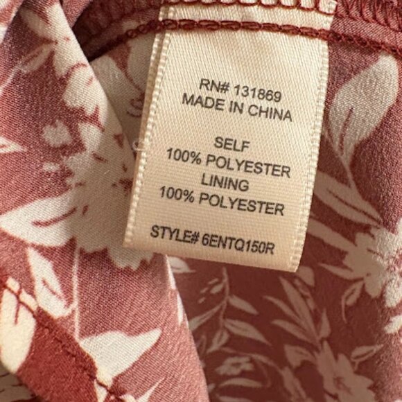 Inspired Hearts Red and White Floral Summer Dress - Size XL - Picture 4 of 6